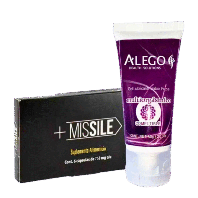 1 CAJA DE MISSILE Y 1 GEL MULTIORGÁSMICO