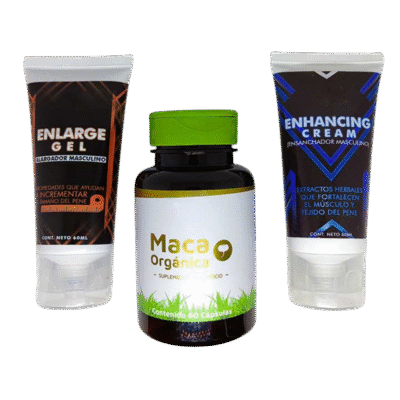 3 GEL ALARGADOR Y 3 CREMAS ENGROSADORAS